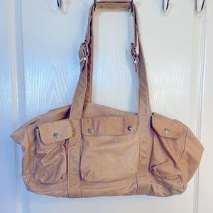 Not Rational Leather duffel overnight travel gym bag